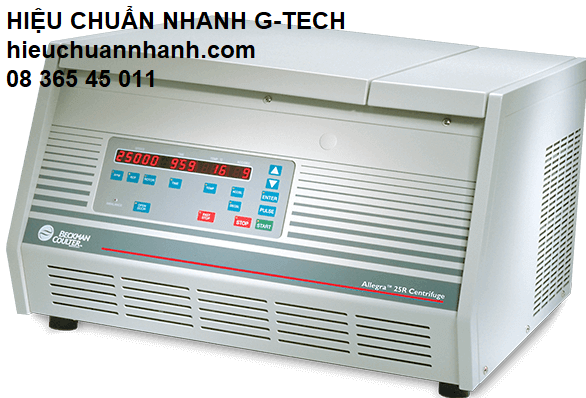 Hiệu chuẩn máy ly tâm/ Centrifuge BECKMAN ALLEGRA25R- Hiệu chuẩn nhanh  Hiệu chuẩn máy ly tâm/ Centrifuge BECKMAN ALLEGRA25R- Hiệu chuẩn nhanh