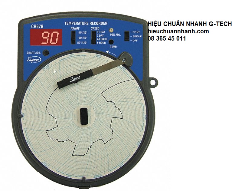 Hiệu chuẩn nhiệt kế tự ghi SUPCO CR87BC/Temperature Recorder- Hiệu chuẩn nhanh Hiệu chuẩn nhiệt kế tự ghi SUPCO CR87BC/Temperature Recorder- Hiệu chuẩn nhanh