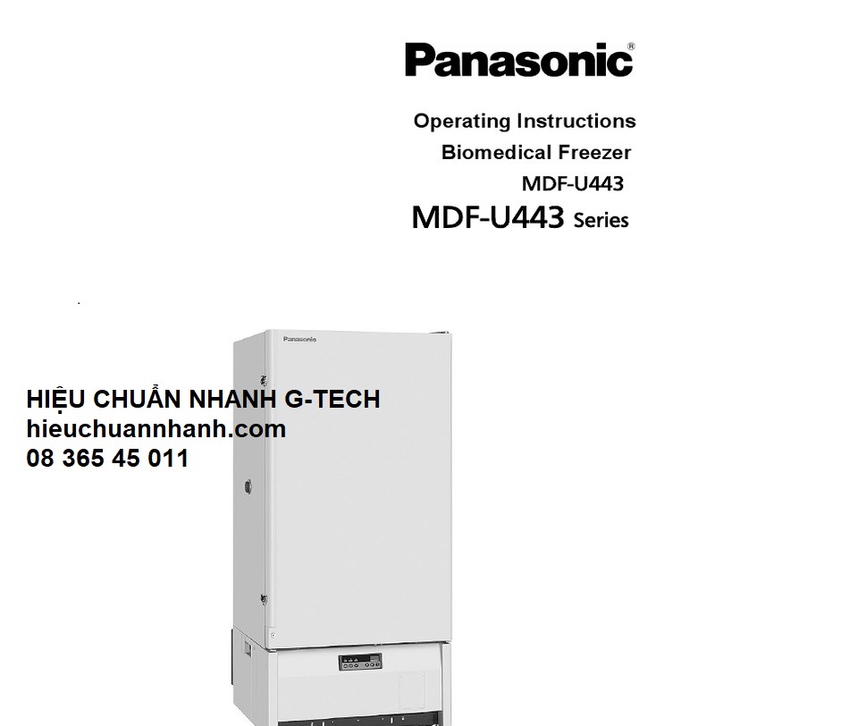 Hiệu chuẩn tủ âm sâu PANASONIC MDF-U443/ Biomedical Freezer Hiệu chuẩn tủ âm sâu PANASONIC MDF-U443/ Biomedical Freezer