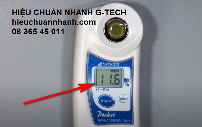 Hiệu chuẩn máy đo độ ngọt- Hiệu chuẩn nhanh G-TECH Hiệu chuẩn máy đo độ ngọt- Hiệu chuẩn nhanh G-TECH