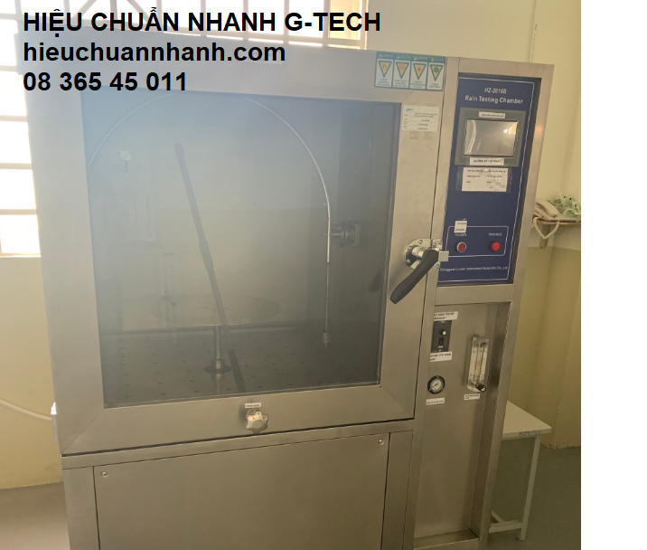 Hiệu chuẩn Máy kiểm tra độ thấm nước của vải/ Water permeability Hiệu chuẩn Máy kiểm tra độ thấm nước của vải/ Water permeability