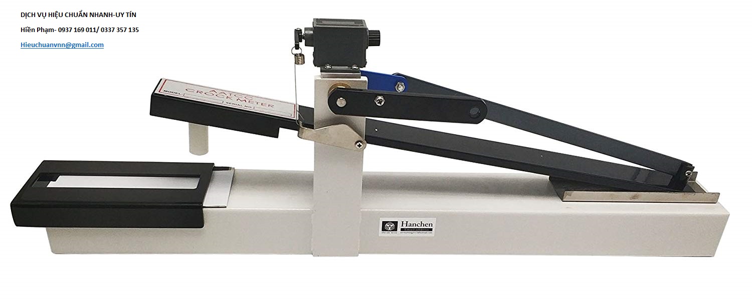 Hiệu chuẩn máy kiểm tra độ bền màu/ croking meter. Dịch vụ nhanh Hiệu chuẩn máy kiểm tra độ bền màu/ croking meter. Dịch vụ nhanh