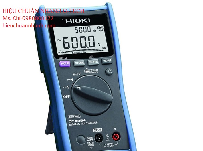 Hiệu chuẩn Đồng hồ vạn năng HIOKI DT4254 (True RMS, 1500V), Hiệu chuẩn nhanh G-TECH Hiệu chuẩn Đồng hồ vạn năng HIOKI DT4254 (True RMS, 1500V), Hiệu chuẩn nhanh G-TECH