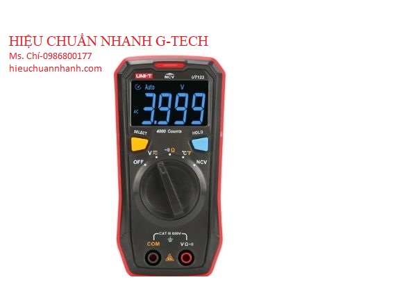 Hiệu chuẩn Đồng hồ vạn năng bỏ túi UNI-T UT123 (600V,±0.5%).Hiệu chuẩn nhanh G-tech Hiệu chuẩn Đồng hồ vạn năng bỏ túi UNI-T UT123 (600V,±0.5%).Hiệu chuẩn nhanh G-tech