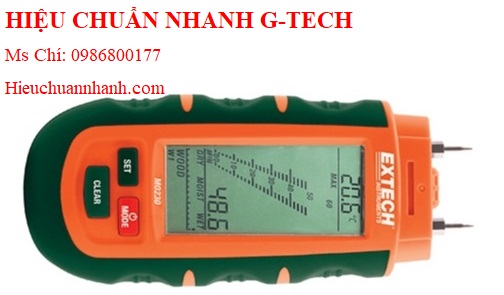Hiệu chuẩn  máy đo độ ẩm gỗ và vật liệu xây dựng EXTECH MO230 (0 to 75%, 0.1 to 24%).Hiệu chuẩn nhanh G-tech Hiệu chuẩn  máy đo độ ẩm gỗ và vật liệu xây dựng EXTECH MO230 (0 to 75%, 0.1 to 24%).Hiệu chuẩn nhanh G-tech