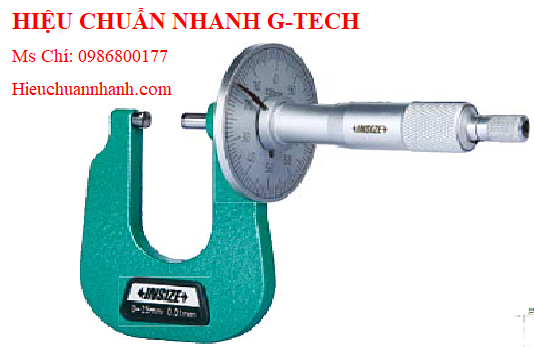 Hiệu chuẩn  panme đo độ dày tấm kim loại cơ khí INSIZE 3263-15B (0-15mm/0.01mm).Hiệu chuẩn nhanh G-tech Hiệu chuẩn  panme đo độ dày tấm kim loại cơ khí INSIZE 3263-15B (0-15mm/0.01mm).Hiệu chuẩn nhanh G-tech