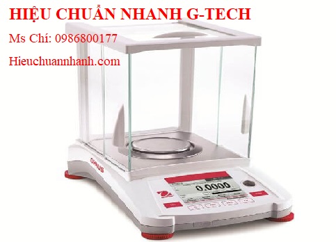 Hiệu chuẩn cân phân tích 4 số lẻ ( 220 x 0.0001g) AX224 Ohaus.Hiệu chuẩn nhanh G-tech Hiệu chuẩn cân phân tích 4 số lẻ ( 220 x 0.0001g) AX224 Ohaus.Hiệu chuẩn nhanh G-tech