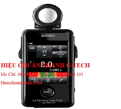 Hiệu chuẩn máy đo cường độ ánh sáng LiteMaster Pro SEKONIC L-478D-U (-2~22.9 EV).Hiệu chuẩn nhanh G-tech Hiệu chuẩn máy đo cường độ ánh sáng LiteMaster Pro SEKONIC L-478D-U (-2~22.9 EV).Hiệu chuẩn nhanh G-tech
