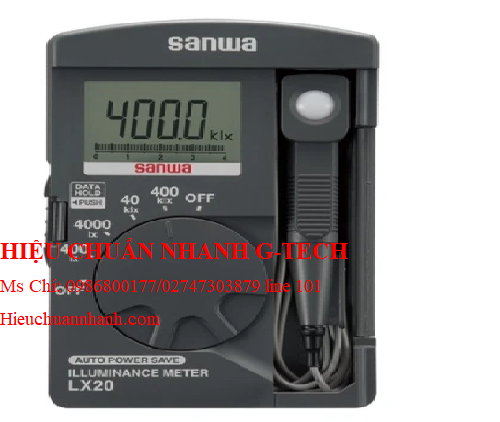 Hiệu chuẩn máy đo cường độ ánh sáng Sanwa LX2 (400k Lux).Hiệu chuẩn nhanh G-tech Hiệu chuẩn máy đo cường độ ánh sáng Sanwa LX2 (400k Lux).Hiệu chuẩn nhanh G-tech