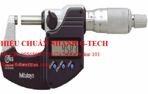 Hiệu chuẩn panme đo ngoài điện từ Lutron DC-516 (0 - 25mm).Hiệu chuẩn nhanh G-tech