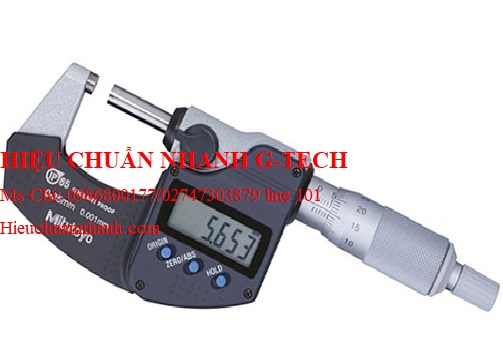 Hiệu chuẩn panme đo ngoài điện tử chống nước Mitutoyo 293-140 (0-25mm/0.001mm, 2mm/vòng xoay).Hiệu chuẩn nhanh G-tech Hiệu chuẩn panme đo ngoài điện tử chống nước Mitutoyo 293-140 (0-25mm/0.001mm, 2mm/vòng xoay).Hiệu chuẩn nhanh G-tech