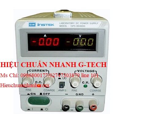Hiệu chuẩn  nguồn DC tuyến tính GW INSTEK GPS-3030DD (30V, 3A, 90W).Hiệu chuẩn nhanh G-tech Hiệu chuẩn  nguồn DC tuyến tính GW INSTEK GPS-3030DD (30V, 3A, 90W).Hiệu chuẩn nhanh G-tech