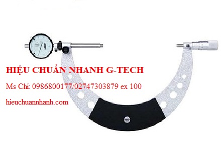Hiệu chuẩn Panme đo ren ngoài INSIZE 3639-225 (200-225mm; Có măng sông). Hiệu chuẩn nhanh G-tech