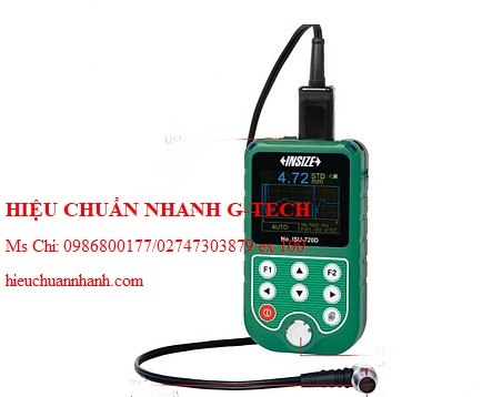 Hiệu chuẩn máy đo độ dày bằng siêu âm INSIZE ISU-720D ((T-E): 1.5-200mm; (E-E): 3-25mm). Hiệu chuẩn nhanh G-tech