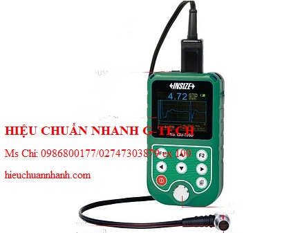 Hiệu chuẩn máy đo độ dày bằng siêu âm INSIZE ISU-700D ((T-E): 1.5-20mm; (E-E): 0.2-10mm). Hiệu chuẩn nhanh G-tech