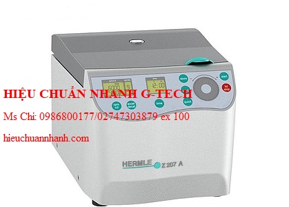 Hiệu chuẩn máy ly tâm HERMLE Z 207 A (200 - 6,800 rpm). Hiệu chuẩn nhanh G-tech Hiệu chuẩn máy ly tâm HERMLE Z 207 A (200 - 6,800 rpm). Hiệu chuẩn nhanh G-tech