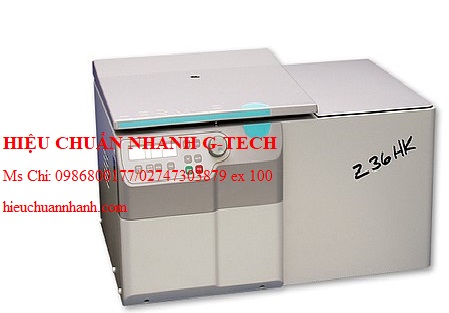 Hiệu chuẩn máy ly tâm lạnh điện tử tốc độ cao HERMLE Z36HK (6x250ml; 30000 v/p). Hiệu chuẩn nhanh G-tech Hiệu chuẩn máy ly tâm lạnh điện tử tốc độ cao HERMLE Z36HK (6x250ml; 30000 v/p). Hiệu chuẩn nhanh G-tech