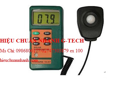 Hiệu chuẩn thiết bị đo bức xạ mặt trời TENMARS TM-207. Hiệu chuẩn nhanh G-tech Hiệu chuẩn thiết bị đo bức xạ mặt trời TENMARS TM-207. Hiệu chuẩn nhanh G-tech