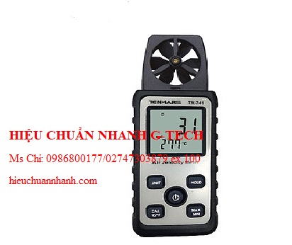 Hiệu chuẩn thiết bị đo tốc độ gió TENMARS TM-741. Hiệu chuẩn nhanh G-tech Hiệu chuẩn thiết bị đo tốc độ gió TENMARS TM-741. Hiệu chuẩn nhanh G-tech