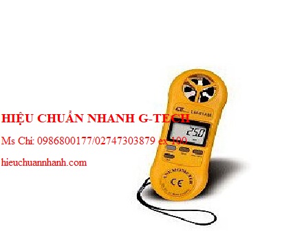   Hiệu chuẩn máy đo tốc độ gió và nhiệt độ môi trường Lutron LM81AT (0.4 - 30.0 m/s, 0 – 50℃). Hiệu chuẩn nhanh G-tech