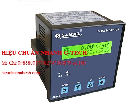 Hiệu chuẩn đồng hồ đo lưu lượng Sansel FI 593 (±0.1%FS tại 25ºC). Hiệu chuẩn nhanh G-tech Hiệu chuẩn đồng hồ đo lưu lượng Sansel FI 593 (±0.1%FS tại 25ºC). Hiệu chuẩn nhanh G-tech