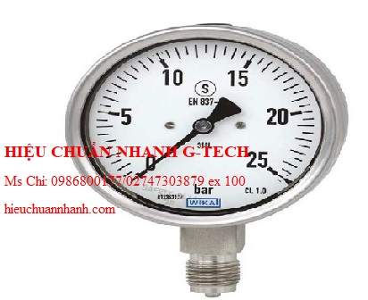 Hiệu chuẩn đồng hồ đo áp suất WIKA 232.50 (2.5 Bar (Psi), dial 63, lower mount). Hiệu chuẩn nhanh G-tech Hiệu chuẩn đồng hồ đo áp suất WIKA 232.50 (2.5 Bar (Psi), dial 63, lower mount). Hiệu chuẩn nhanh G-tech