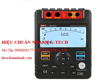 Hiệu chuẩn máy đo điện trở cách điện UNI-T UT512A (2500V,100GΩ). Hiệu chuẩn nhanh G-tech