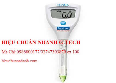  Hiệu chuẩn bút đo pH Trong Sữa Hanna HI981034. Hiệu chuẩn nhanh G-tech
