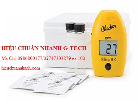 Hiệu chuẩn  máy kiểm tra nồng độ Silica thang đo cao Hanna HI770 (0 - 200 ppm). Hiệu chuẩn nhanh G-tech Hiệu chuẩn  máy kiểm tra nồng độ Silica thang đo cao Hanna HI770 (0 - 200 ppm). Hiệu chuẩn nhanh G-tech