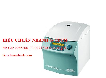 Hiệu chuẩn  máy li tâm Hettich MIKRO 220 (60x1,5/2 m, 18000 vòng/ phút). Hiệu chuẩn nhanh G-tech Hiệu chuẩn  máy li tâm Hettich MIKRO 220 (60x1,5/2 m, 18000 vòng/ phút). Hiệu chuẩn nhanh G-tech