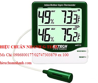 Hiệu chuẩn máy đo nhiệt độ, độ ẩm Extech 445713 (trong nhà và ngoài trời). Hiệu chuẩn nhanh G-tech Hiệu chuẩn máy đo nhiệt độ, độ ẩm Extech 445713 (trong nhà và ngoài trời). Hiệu chuẩn nhanh G-tech