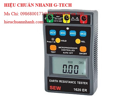 Hiệu chuẩn  máy đo điện trở đất 3 dây SEW 1620 ER (4kΩ). Hiệu chuẩn nhanh G-tech Hiệu chuẩn  máy đo điện trở đất 3 dây SEW 1620 ER (4kΩ). Hiệu chuẩn nhanh G-tech