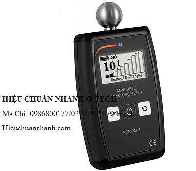 Hiệu chuẩn  máy đo độ ẩm Bê tông PCE PMI 3 (0,0~99,9%; 0,1%). Hiệu chuẩn nhanh G-tech Hiệu chuẩn  máy đo độ ẩm Bê tông PCE PMI 3 (0,0~99,9%; 0,1%). Hiệu chuẩn nhanh G-tech