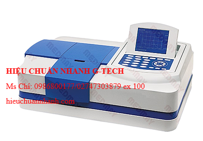 Hiệu chuẩn  máy quang phổ UV Medmay MSPE001 (190~1100nm; ±0.3nm; ≤0.15%T). Hiệu chuẩn nhanh G-tech