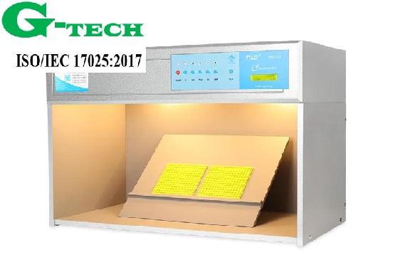 Hiệu chuẩn tủ soi màu vải (Light Box) – Đảm bảo độ chính xác trong đánh giá màu sắc.