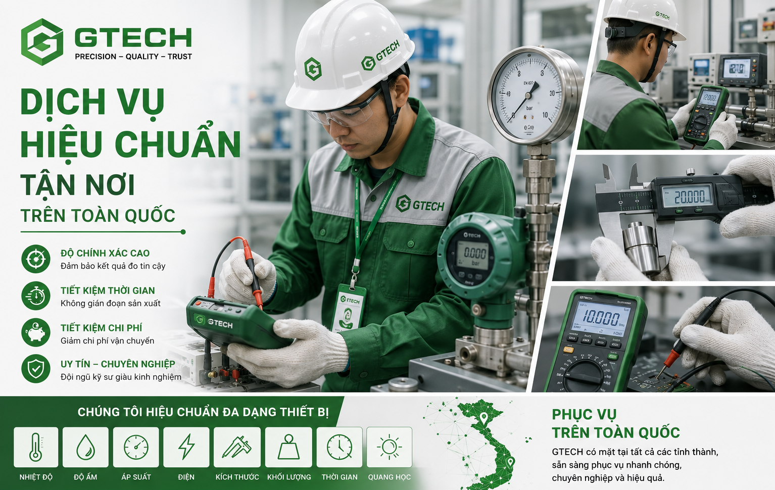 GTECH – Dịch Vụ Hiệu Chuẩn Tận Nơi Trên Toàn Quốc