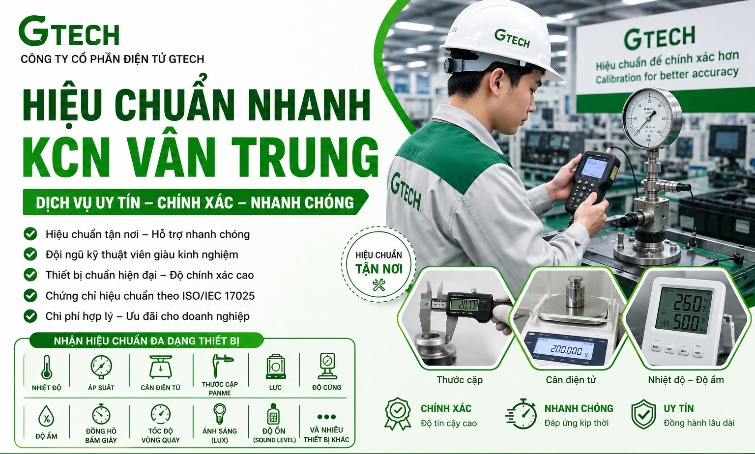 Hiệu Chuẩn Nhanh KCN Vân Trung - Bắc Giang