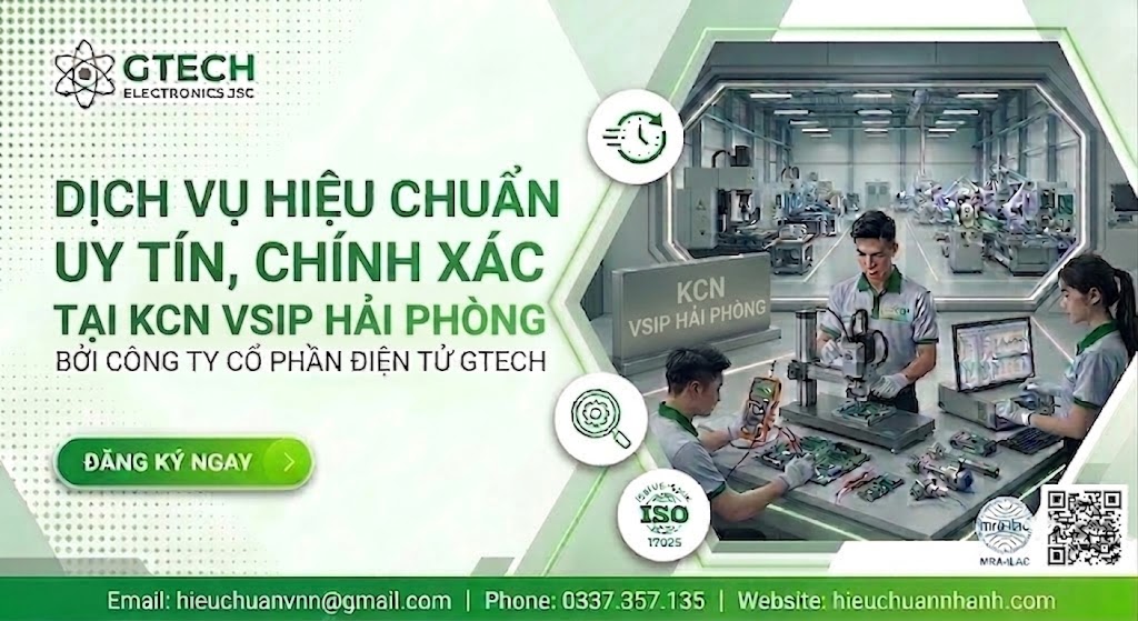 Hiệu Chuẩn Uy Tín KCN VSIP Hải Phòng.