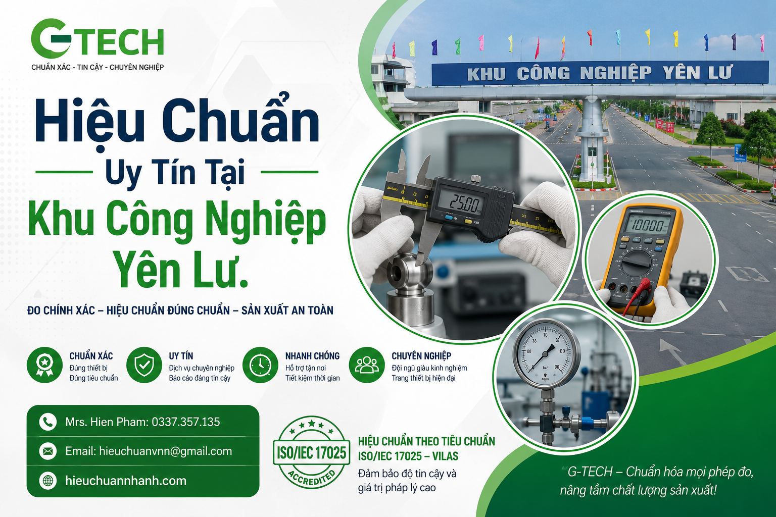 Hiệu Chuẩn Uy Tín Tại Khu Công Nghiệp Yên Lư.