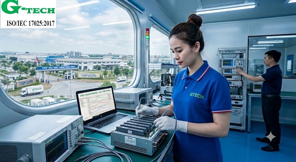 Hiệu chuẩn nhanh KCN Yên Phong.