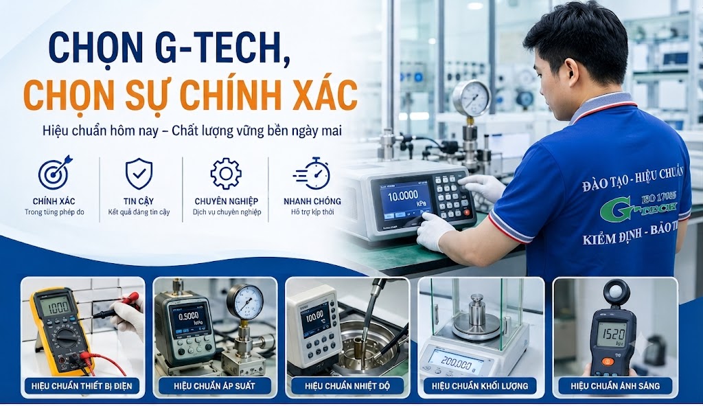 Chọn G-TECH, chọn sự chính xác.