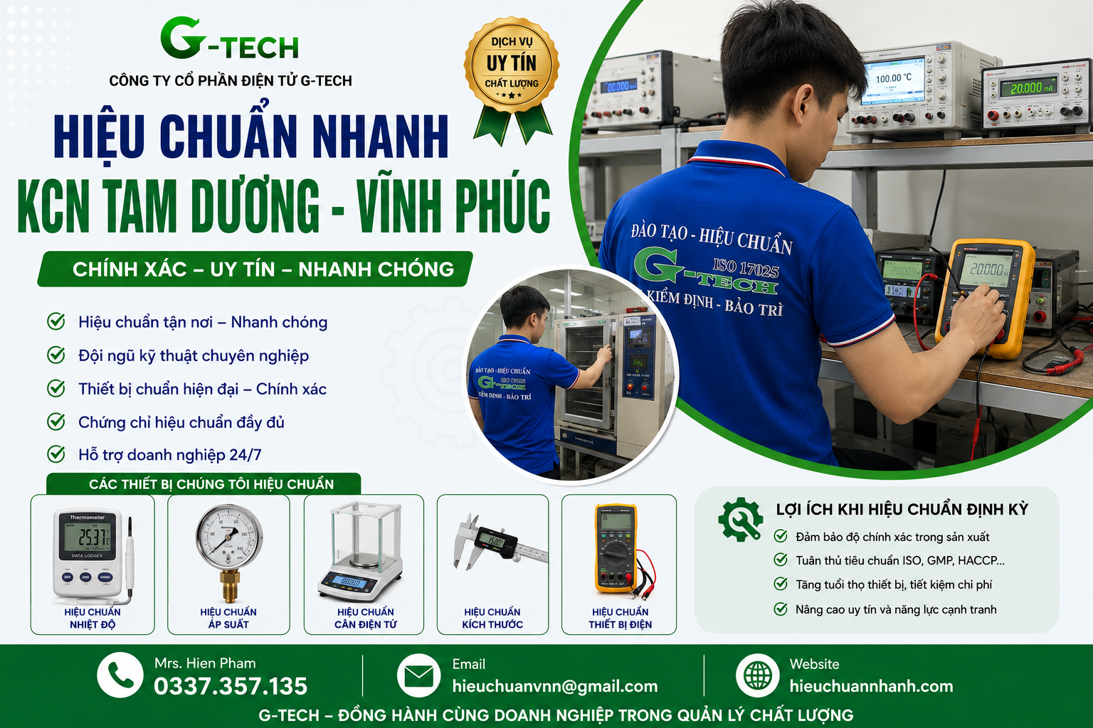 Hiệu Chuẩn Nhanh KCN Tam Dương - Vĩnh Phúc.