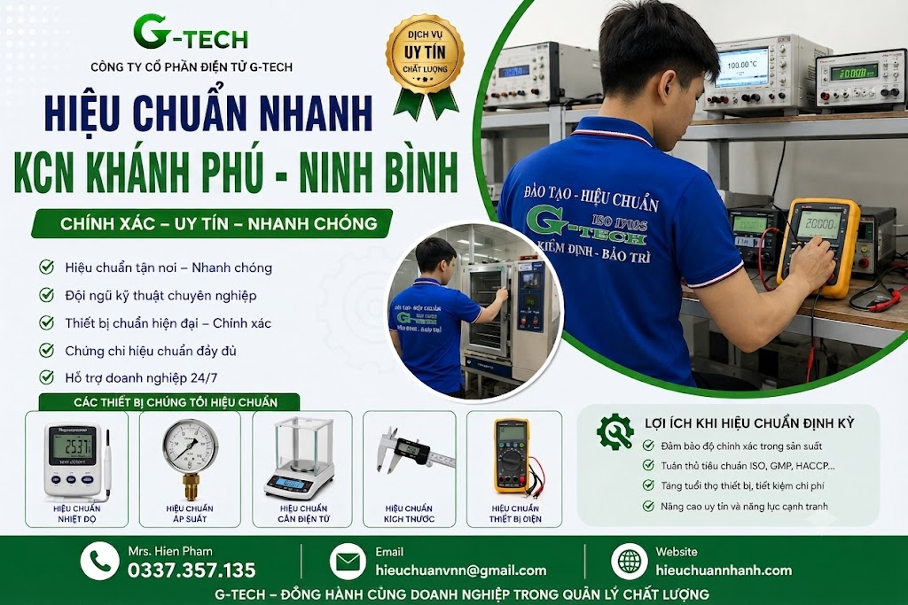 Hiệu Chuẩn Nhanh KCN Khánh Phú - Ninh Bình.