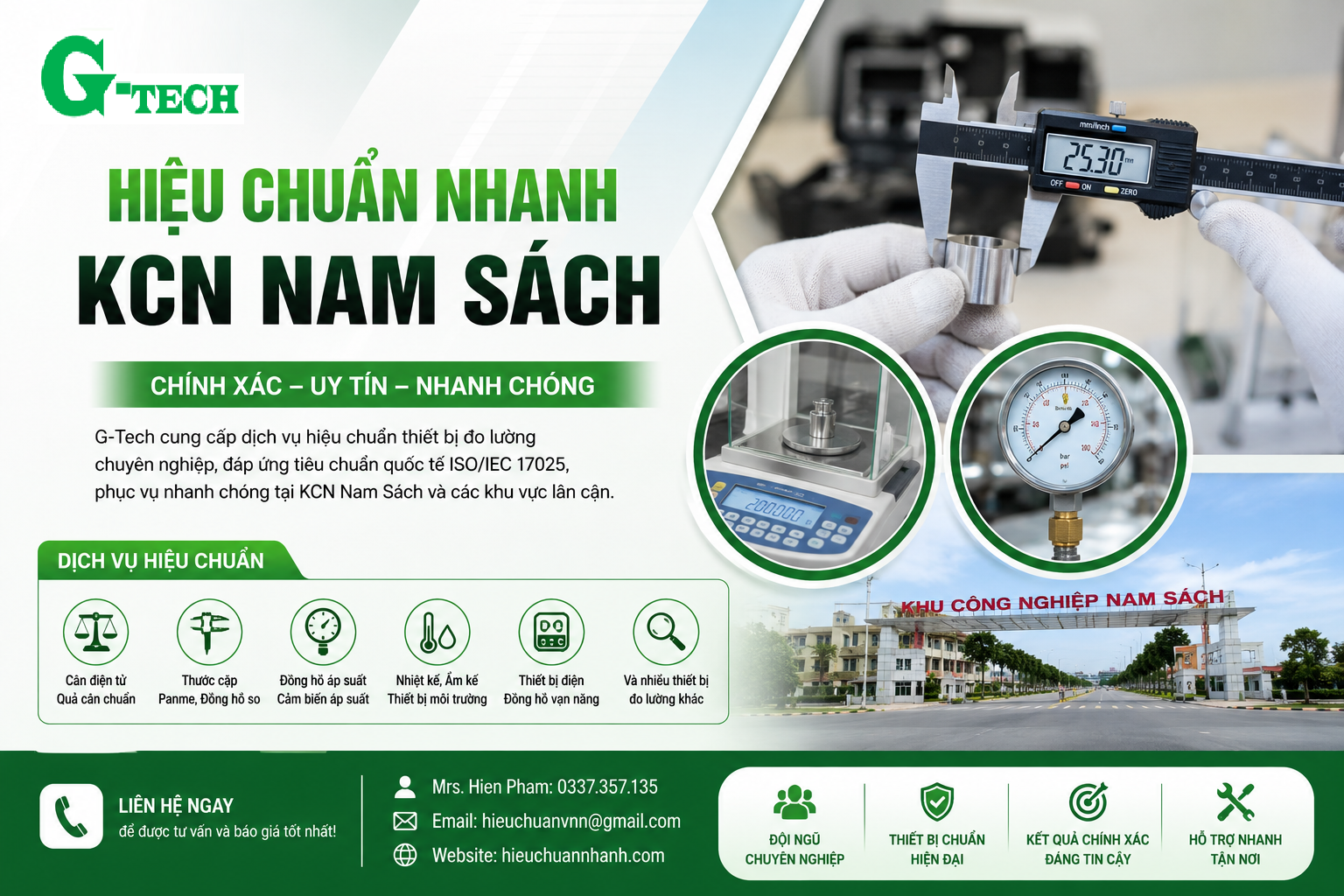 Hiệu Chuẩn Nhanh KCN Nam Sách. 
