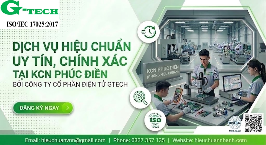 Hiệu Chuẩn Uy Tín KCN Phúc Điền.