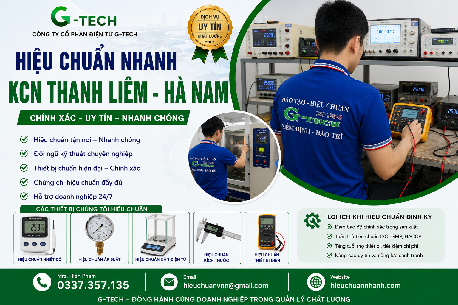 Hiệu Chuẩn Nhanh KCN Thanh Liêm - Hà Nam.