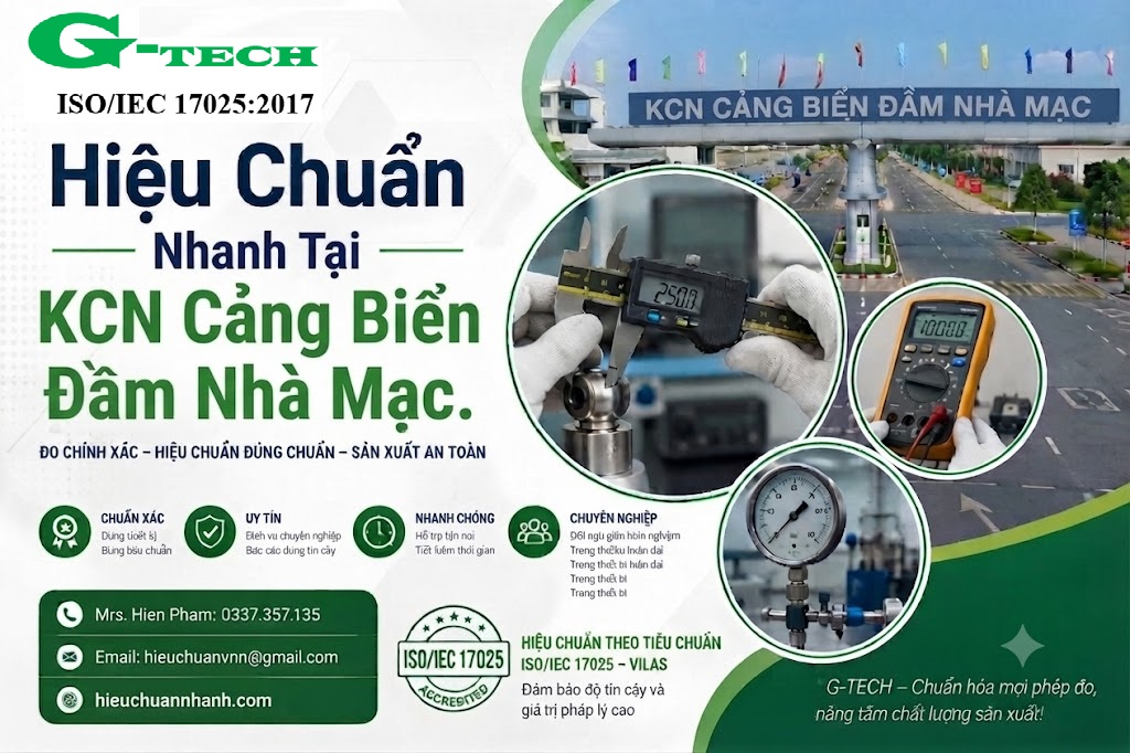 Hiệu Chuẩn Nhanh Tại KCN Cảng Biển Đầm Nhà Mạc.