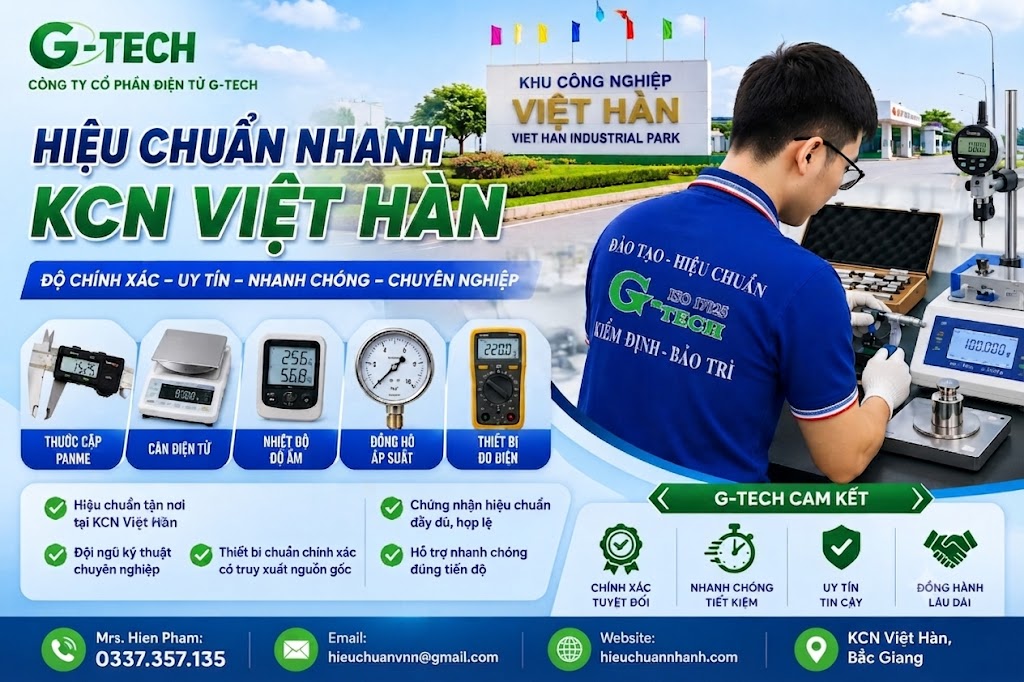 Hiệu Chuẩn Nhanh KCN Việt Hàn.