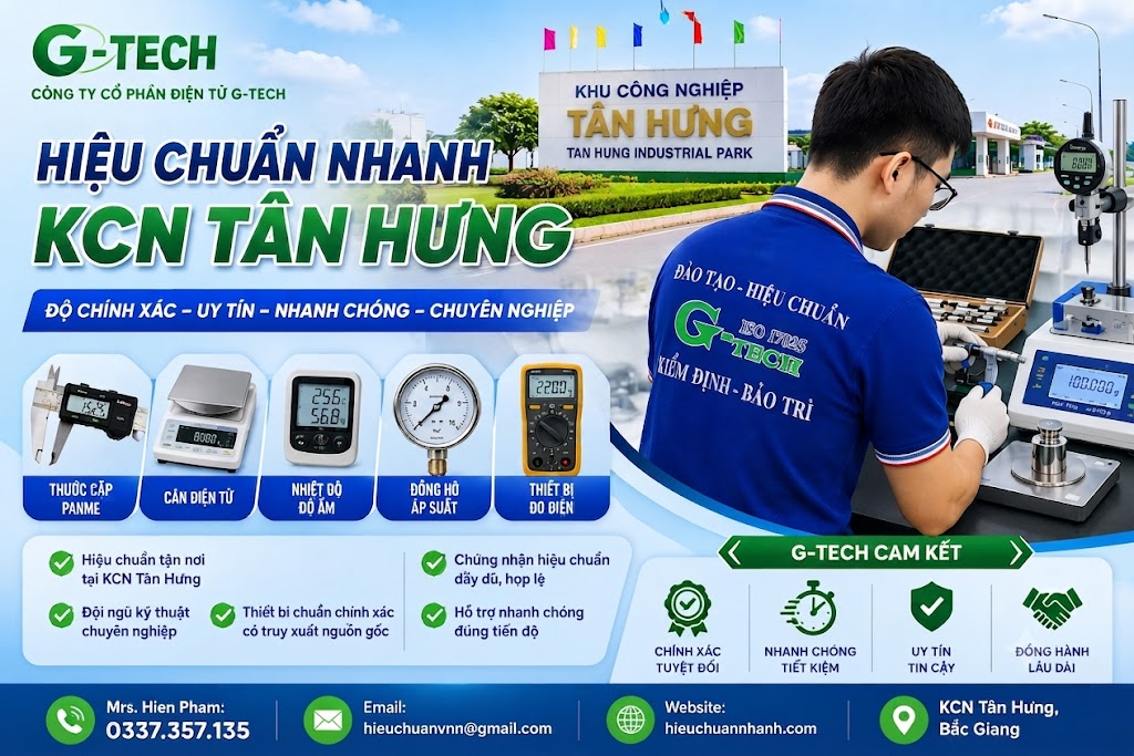 Hiệu Chuẩn Nhanh KCN Tân Hưng- Bắc Giang.