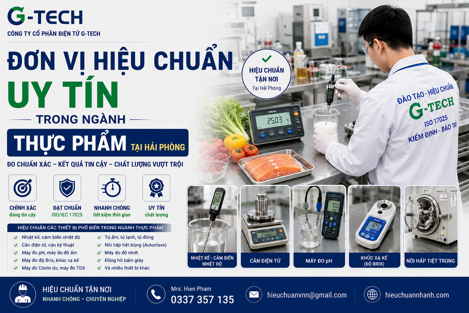 Hiệu Chuẩn Uy Tín Trong Ngành Thực Phẩm Hải Phòng.